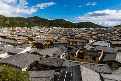 中国云南省香格里拉市独克宗古城