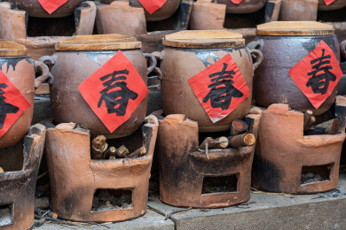 闽南古法粗陶瓦罐 传统民俗沙焖器具