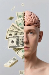 大脑与金钱创意结合