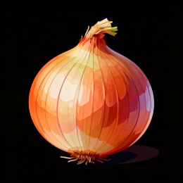 洋葱蔬果插画