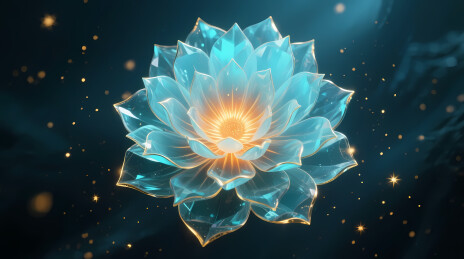 金光蓝莲星空绽放