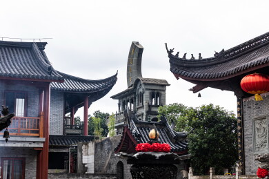 中国浙江宁波市东钱湖霞屿禅寺