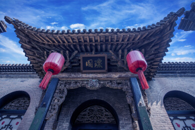 山西省晋中市祁县乔家大院各式庭院楼阁