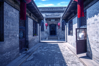 山西省晋中市祁县乔家大院各式庭院楼阁