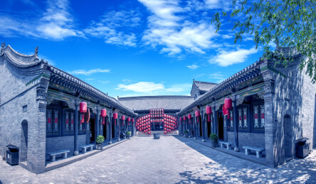 山西省晋中市祁县乔家大院庭院
