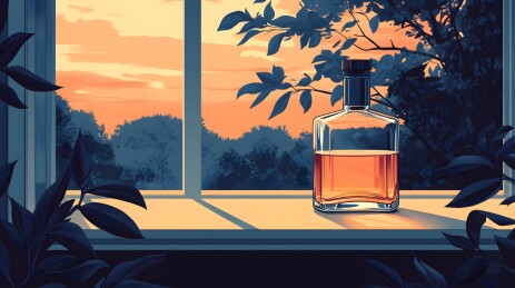 窗台上透明瓶子的创意设计