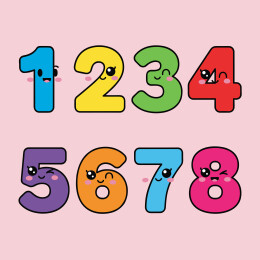 卡通数字表情符号插画素材