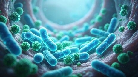 肠道菌群微观生物科学渲染图