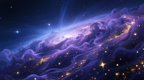 紫罗兰螺旋星云梦幻深空