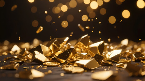 金色碎屑飞溅的梦幻庆典