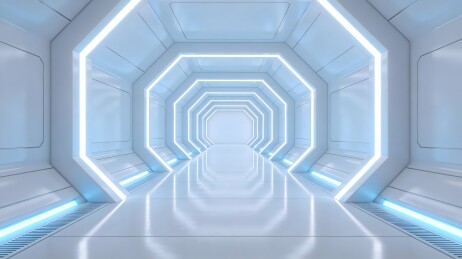 科幻风格未来感走廊空间