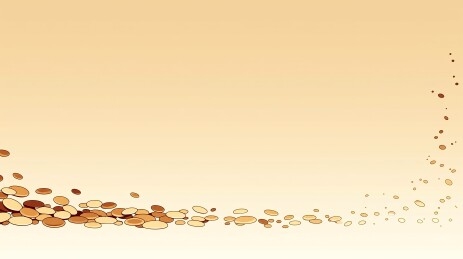 暖米渐变奶油下半部棕渐变金卵石散落背景