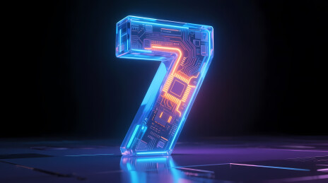 晶体数字 7 与炽热能量光流