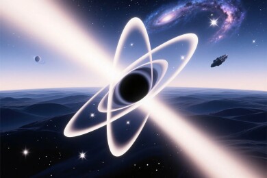 宇宙黑洞插画