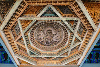 北京古代建筑博物馆先农坛‌盘龙藻井