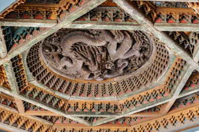 北京古代建筑博物馆先农坛‌盘龙藻井