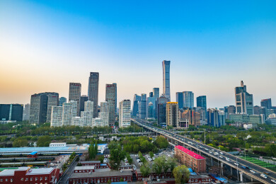 北京国贸CBD城市天际线