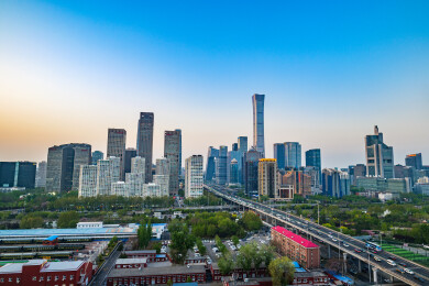 北京国贸CBD城市天际线