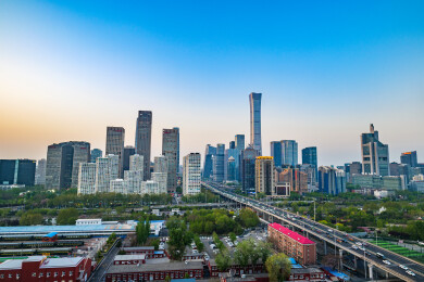 北京国贸CBD城市天际线