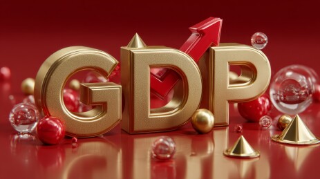 GDP经济指标增长数据财经图