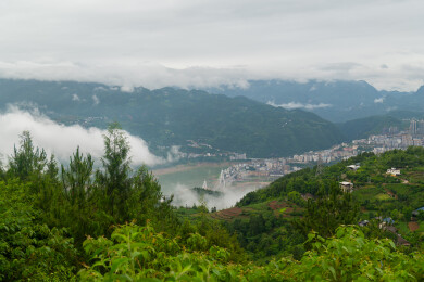 中国湖北恩施市巴东县巫峡口风景区夏季风光