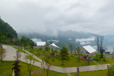 中国湖北恩施市巴东县巫峡口风景区夏季风光