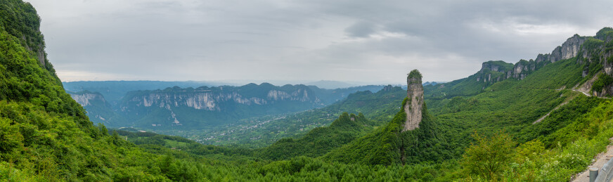中国湖北恩施大峡谷朝天笋景区自然风光