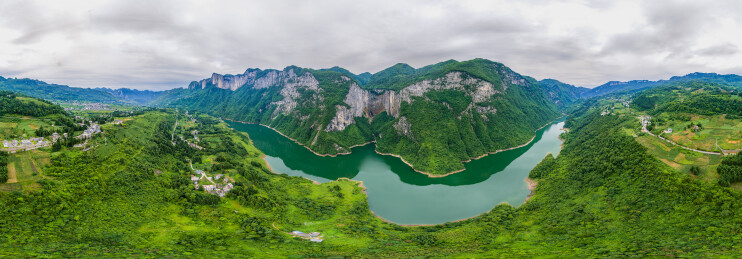 中国湖北恩施大峡谷夏季风光