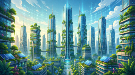 未来可持续生态城背景