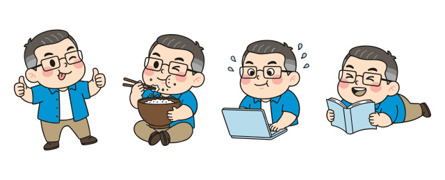 中年男士日常生活场景