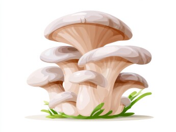 簇生蘑菇插画