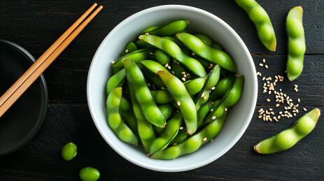 美味小吃毛豆特写壁纸