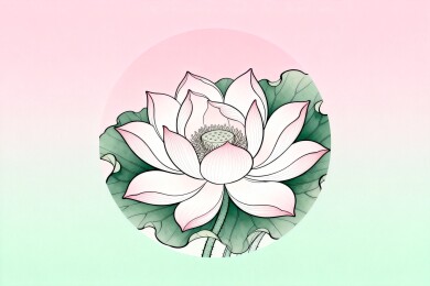 莲花绽放优雅姿态