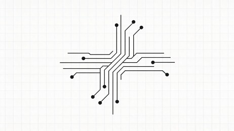 分支状抽象线路网格背景俯视视角