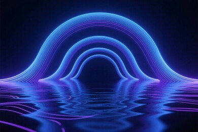 霓虹曲线光影艺术