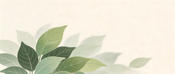 绿色植物叶子装饰插画