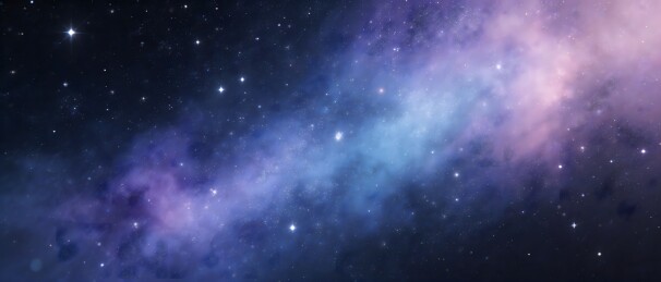 璀璨星空与绚丽星云交织的宇宙景象