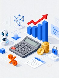 金融科技数据计算与增长图表