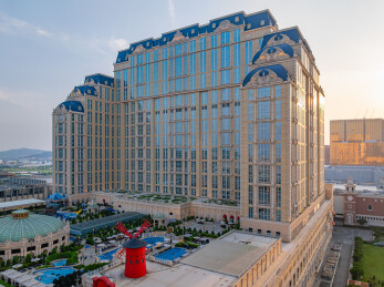 澳门氹仔豪华酒店建筑群全景