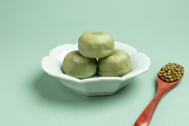 清新冰皮绿豆糕