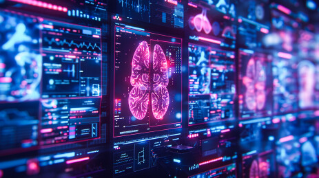 未来科技医疗数据场景AI图