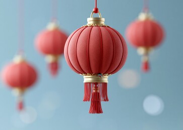 红灯笼悬垂