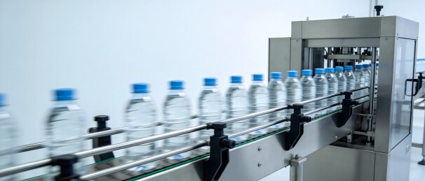 矿泉水瓶自动化生产线传送场景