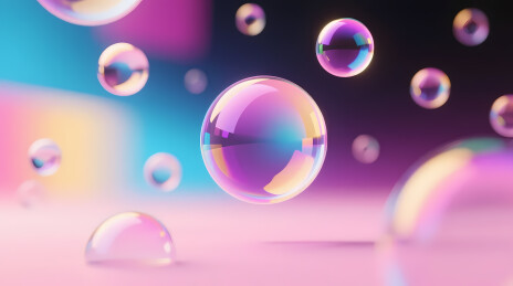 梦幻彩虹肥皂泡