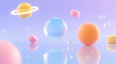 梦幻糖果宇宙悬浮彩球