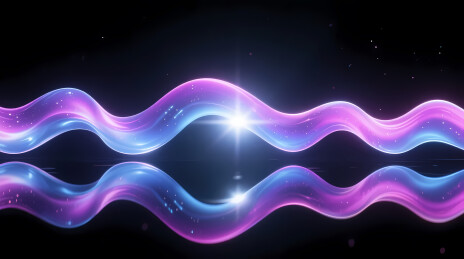 紫蓝光带交织迸发星芒
