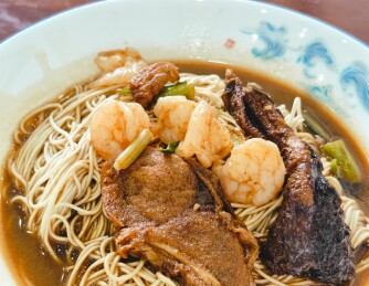 常熟特色热炒鳝背虾仁爆鱼浇头面