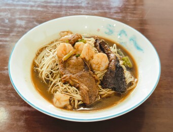 常熟特色热炒鳝背虾仁爆鱼浇头面