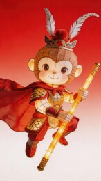 孙悟空手持金箍棒形象
