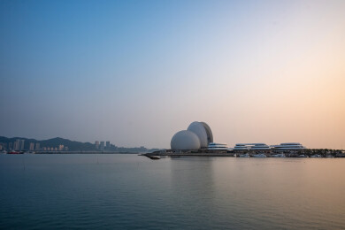 珠海日月贝城市地标海湾景观